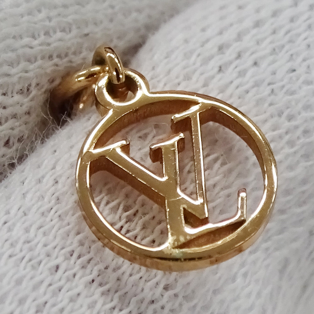 LOUIS VUITTON ルイ・ヴィトン LV アイコニック ネックレス ピンクゴールド レディース M00985 TE3274 アクセサリー【中古】
