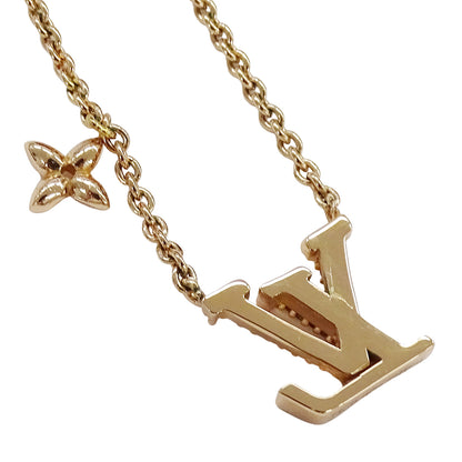 LOUIS VUITTON ルイ・ヴィトン LV アイコニック ネックレス ピンクゴールド レディース M00985 TE3274 アクセサリー【中古】