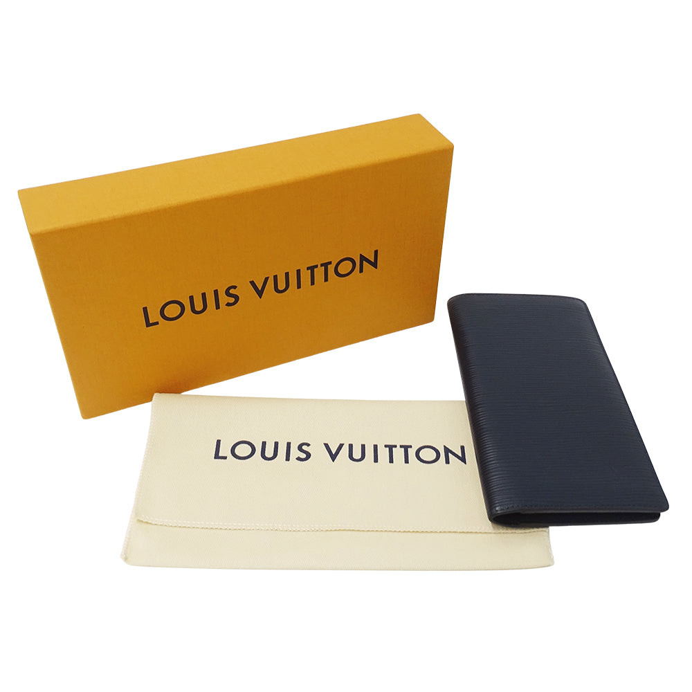 LOUIS VUITTON ルイ・ヴィトン ポルトフォイユ ブラザ 長財布 エピ ブルーマリーヌ M61816 メンズ 【中古】