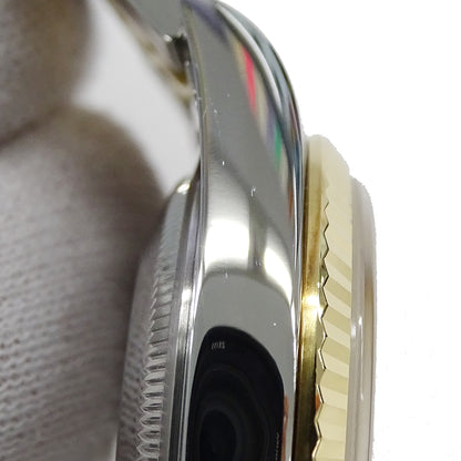 ROLEX ロレックス デイトジャスト 16233G Y番 メンズ 腕時計 10Pダイヤ 自動巻き AT ステンレス ゴールド 磨き済み【中古】