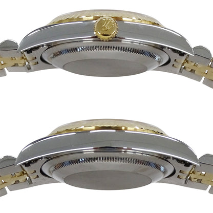 ROLEX ロレックス デイトジャスト 16233G Y番 メンズ 腕時計 10Pダイヤ 自動巻き AT ステンレス ゴールド 磨き済み【中古】