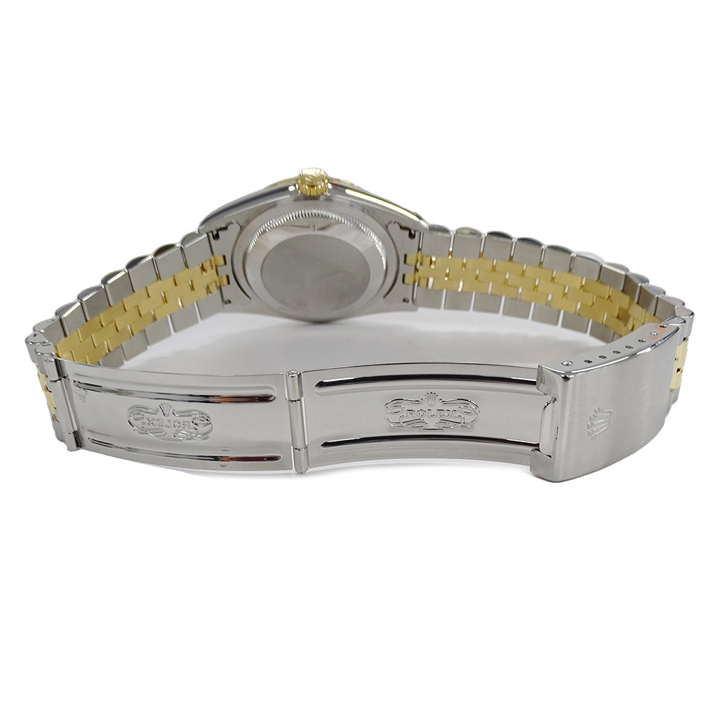ROLEX ロレックス デイトジャスト 16233G Y番 メンズ 腕時計 10Pダイヤ 自動巻き AT ステンレス ゴールド 磨き済み【中古】