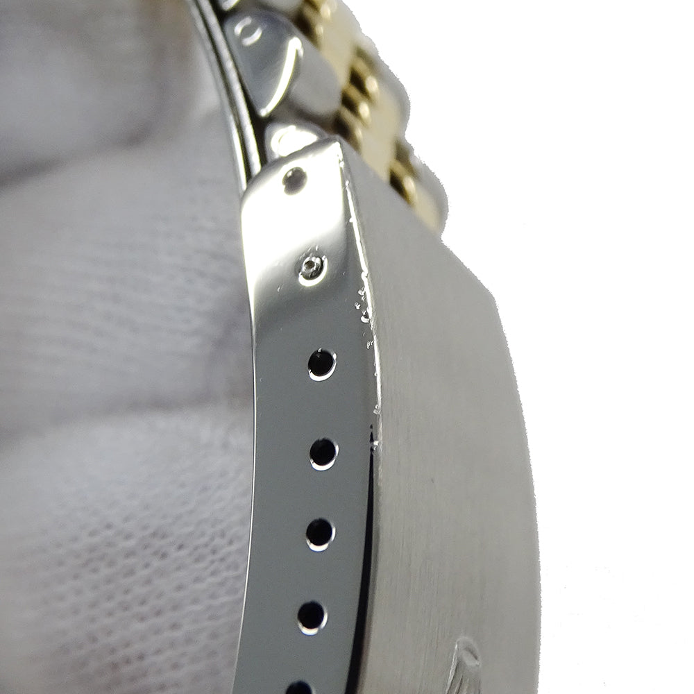 ROLEX ロレックス デイトジャスト 16233G Y番 メンズ 腕時計 10Pダイヤ 自動巻き AT ステンレス ゴールド 磨き済み【中古】