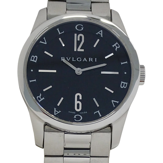 BVLGARI ブルガリ ソロテンポ ST37S メンズ 腕時計 クオーツ QZ ステンレス 磨き済み【中古】