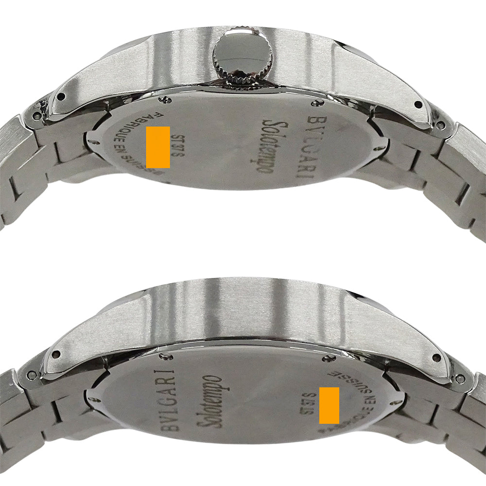BVLGARI ブルガリ ソロテンポ ST37S メンズ 腕時計 クオーツ QZ ステンレス 磨き済み【中古】