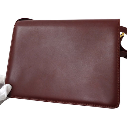 Cartier カルティエ ショルダーバッグ マスト ボルドー レザー レディース 【中古】