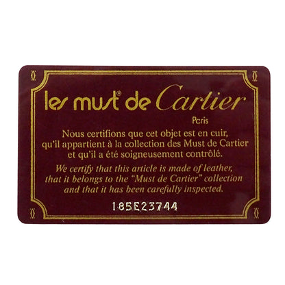 Cartier カルティエ ショルダーバッグ マスト ボルドー レザー レディース 【中古】