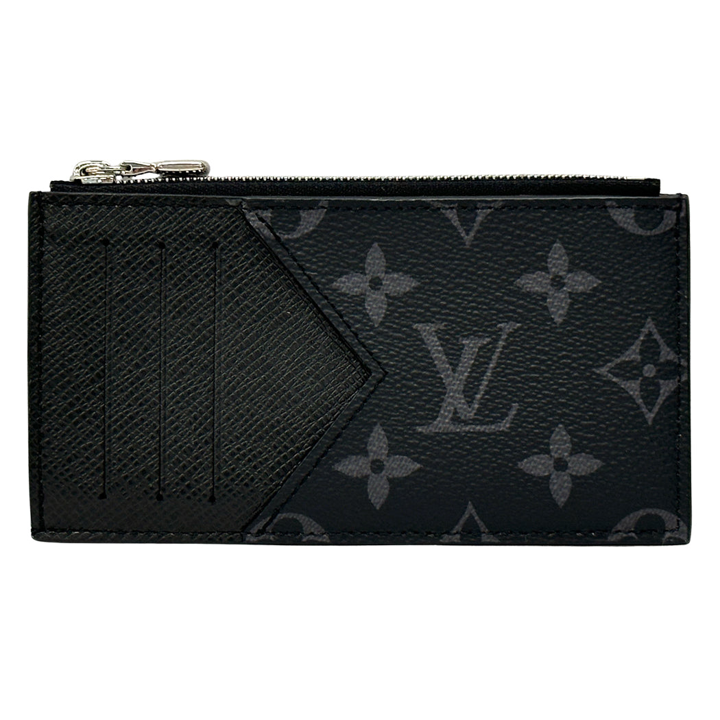 LOUIS VUITTON ルイ・ヴィトン コインカード・ホルダー コインケース モノグラム エクリプス ブラック M30271 メンズ 【中古】