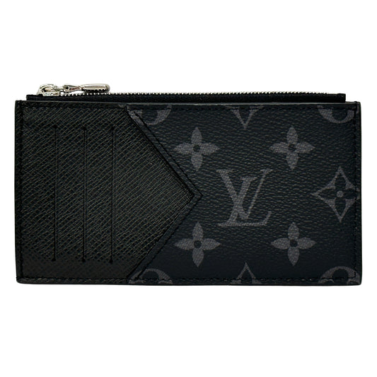 LOUIS VUITTON ルイ・ヴィトン コインカード・ホルダー コインケース モノグラム エクリプス ブラック M30271 メンズ 【中古】