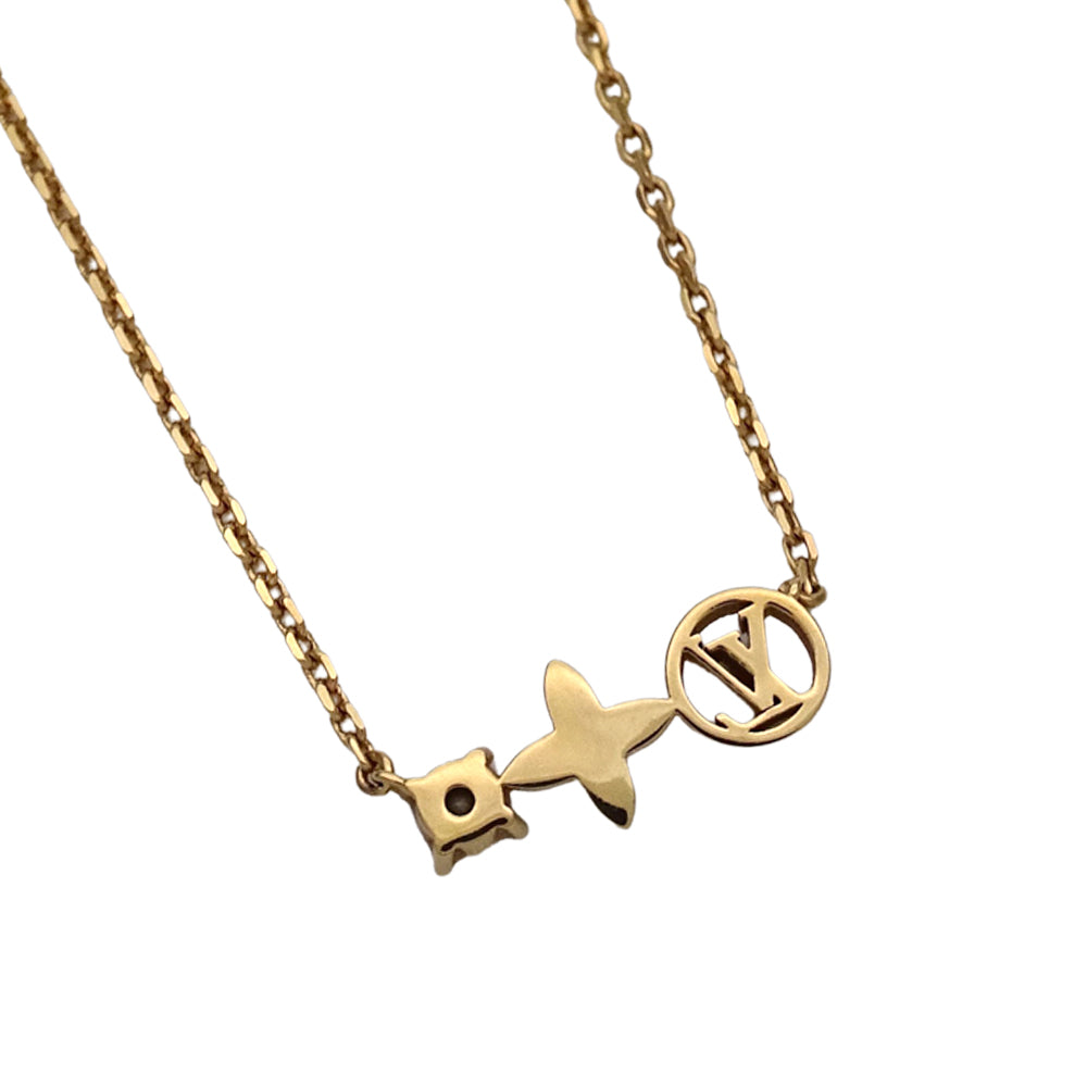 LOUIS VUITTON ルイ・ヴィトン ネックレス・プティルイ ネックレス GP ゴールド レディース M00368 【中古】