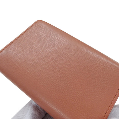 CHANEL シャネル 4連 キーケース サーモンピンク シルバー金具 ココマーク キャビアスキン レディース 【中古】