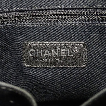 CHANEL シャネル トートバッグ マトラッセ ブラック シルバー金具 キャビアスキン レディース 【中古】