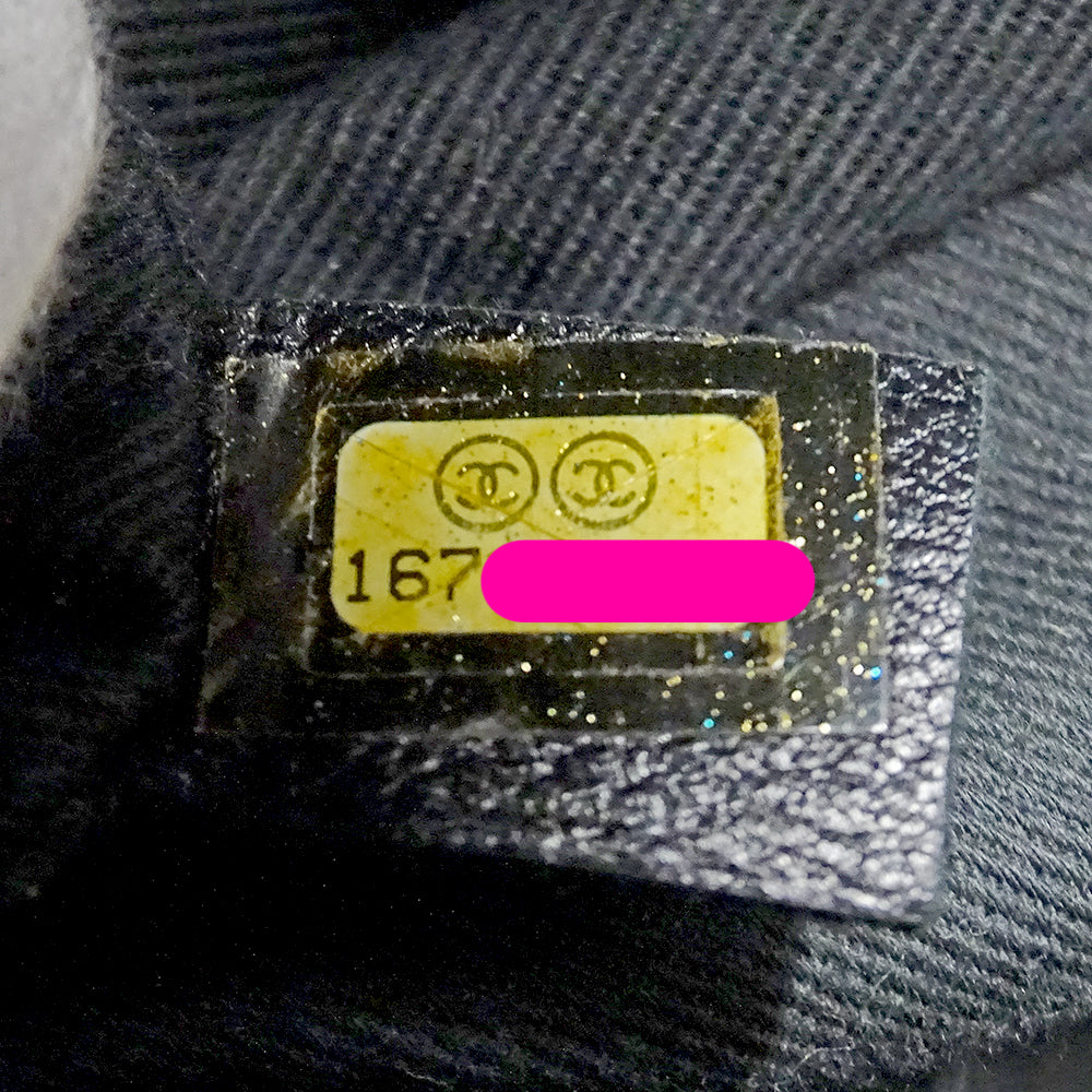 CHANEL シャネル トートバッグ マトラッセ ブラック シルバー金具 キャビアスキン レディース 【中古】