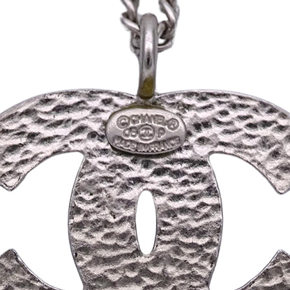 CHANEL シャネル ネックレス ココマーク メタル ブラック シルバー レディース A28942 【中古】