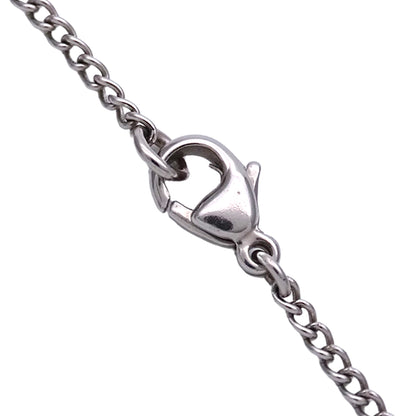 CHANEL シャネル ネックレス ココマーク メタル ブラック シルバー レディース A28942 【中古】