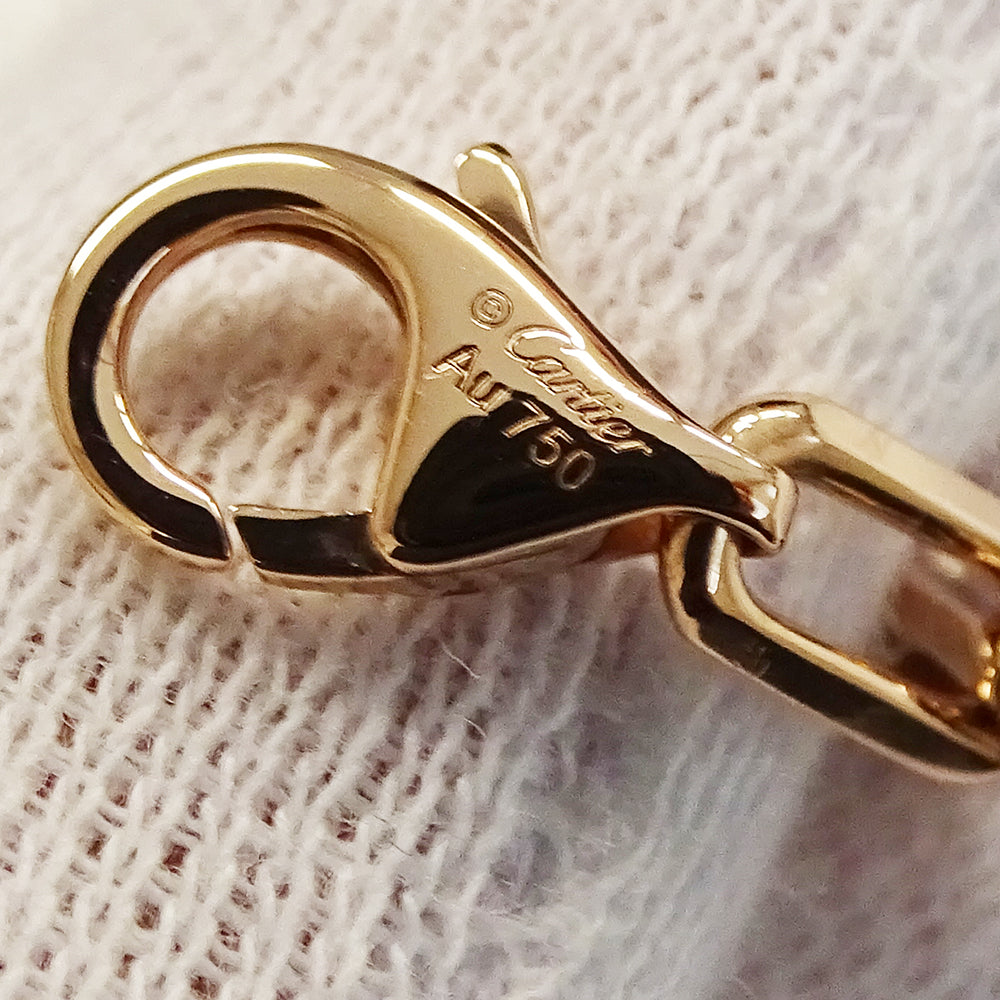 Cartier カルティエ サントス SM スモール ブレスレット 750PG ピンクゴールド レディース チェーン 磨き済み【中古】