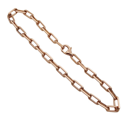Cartier カルティエ サントス SM スモール ブレスレット 750PG ピンクゴールド レディース チェーン 磨き済み【中古】