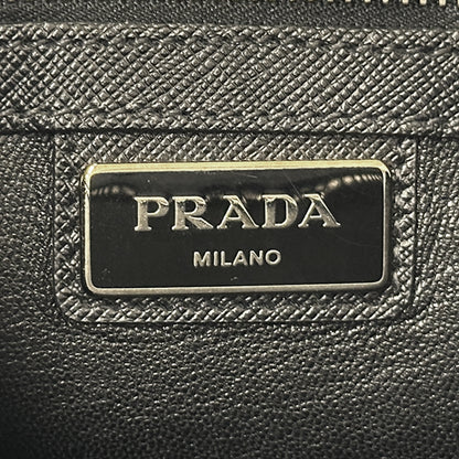 PRADA プラダ ショルダーバッグ サフィアーノ ブルー レディース メンズ 【中古】