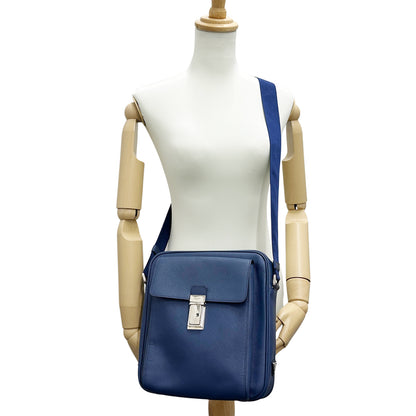 PRADA プラダ ショルダーバッグ サフィアーノ ブルー レディース メンズ 【中古】