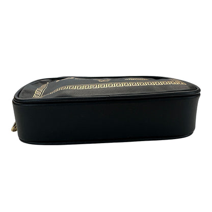 FENDI フェンディ フェンダーチェ ヴェルサーチ ショルダーバッグ ブラック レザー メンズ 【中古】