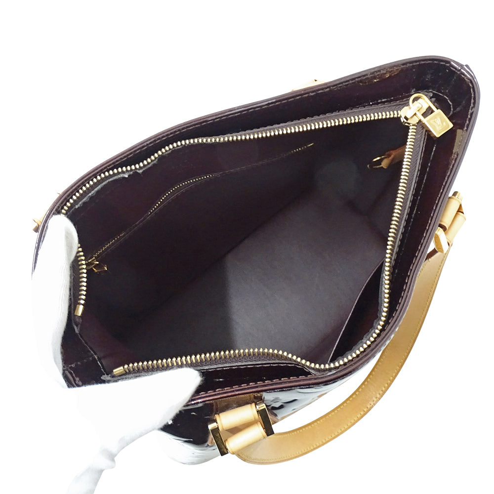 LOUIS VUITTON ルイ・ヴィトン ヒューストン トートバッグ モノグラム ヴェルニ アマラント M91999 レディース 【中古】