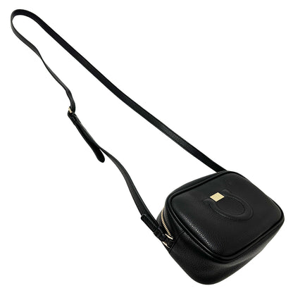 Ferragamo フェラガモ ショルダーバッグ ガンチーニ ブラック レザー レディース 【中古】