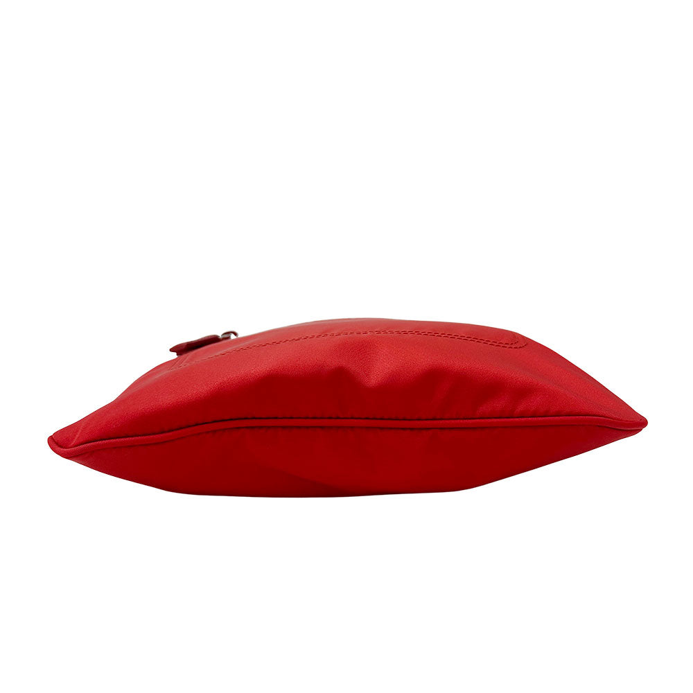PRADA プラダ ショルダーバッグ レッド 1BH716 ナイロン レディース 【中古】