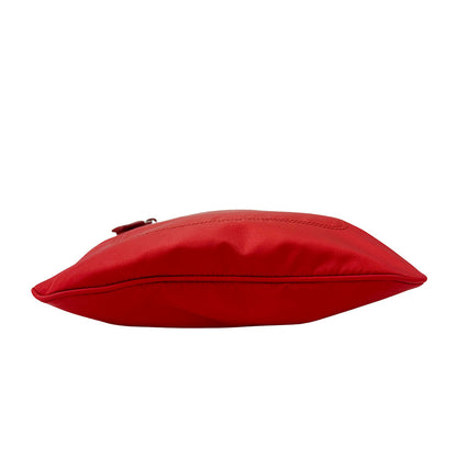 PRADA プラダ ショルダーバッグ レッド 1BH716 ナイロン レディース 【中古】
