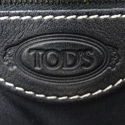 TOD’S トッズ ショルダーバッグ ブラック レザー レディース 【中古】