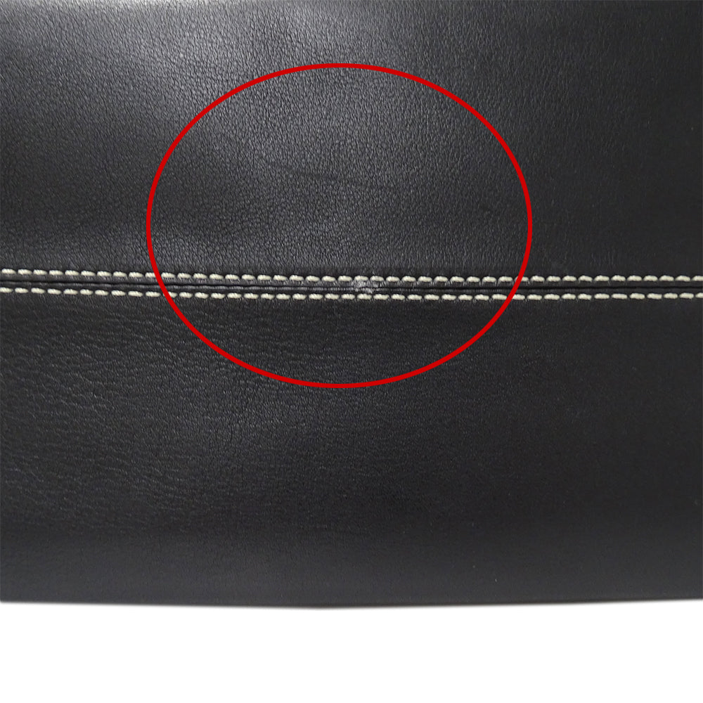 TOD’S トッズ ショルダーバッグ ブラック レザー レディース 【中古】