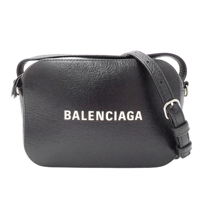 BALENCIAGA バレンシアガ エブリデイ カメラバッグ 2wayバッグ ブラック レザー レディース 【中古】