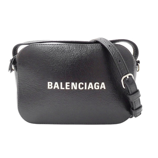 BALENCIAGA バレンシアガ エブリデイ カメラバッグ 2wayバッグ ブラック レザー レディース 【中古】