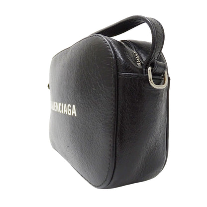 BALENCIAGA バレンシアガ エブリデイ カメラバッグ 2wayバッグ ブラック レザー レディース 【中古】