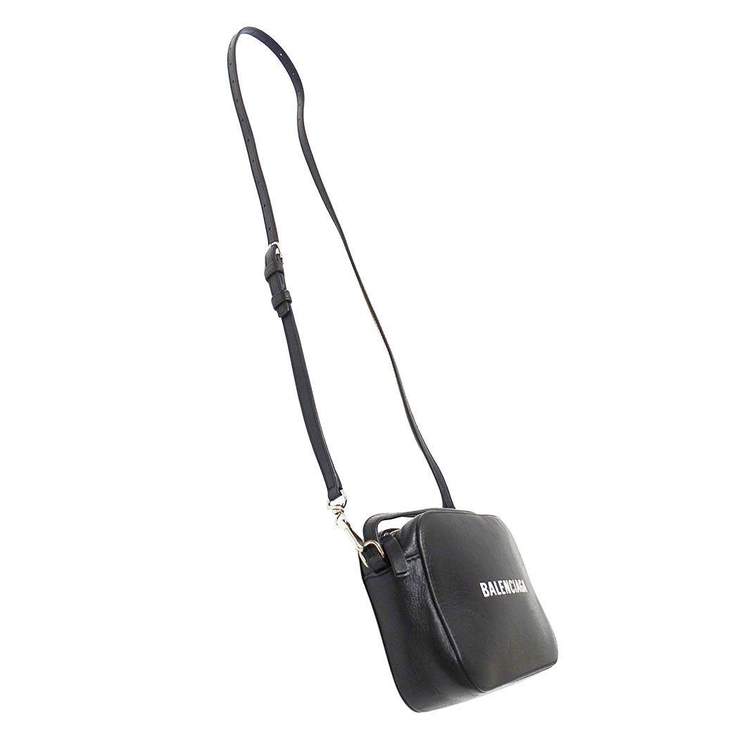 BALENCIAGA バレンシアガ エブリデイ カメラバッグ 2wayバッグ ブラック レザー レディース 【中古】