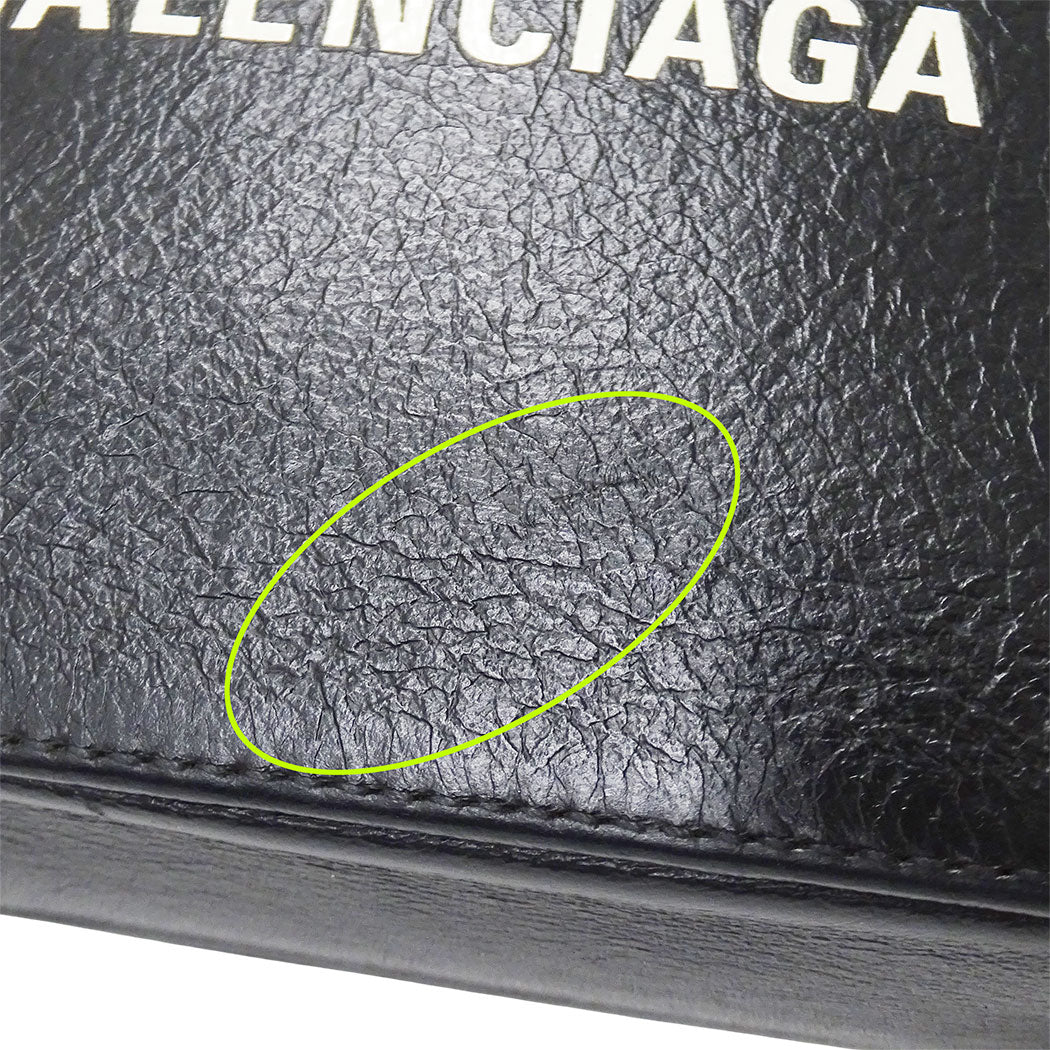 BALENCIAGA バレンシアガ エブリデイ カメラバッグ 2wayバッグ ブラック レザー レディース 【中古】
