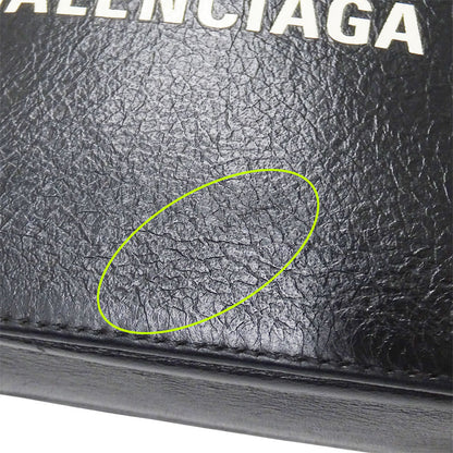 BALENCIAGA バレンシアガ エブリデイ カメラバッグ 2wayバッグ ブラック レザー レディース 【中古】