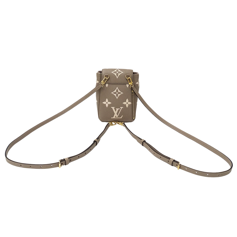 LOUIS VUITTON ルイ・ヴィトン タイニー バックパック リュック バイカラー モノグラム アンプラント トゥルトレール クレーム M80738 レディース 【中古】