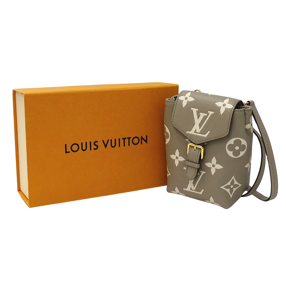 LOUIS VUITTON ルイ・ヴィトン タイニー バックパック リュック バイカラー モノグラム アンプラント トゥルトレール クレーム M80738 レディース 【中古】