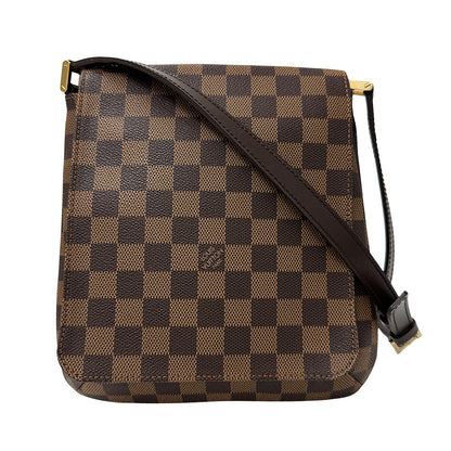 LOUIS VUITTON ルイ・ヴィトン ミュゼット サルサ ロング ショルダーバッグ ダミエ ダミエエベヌ N51300 ダミエキャンバス レディース 【中古】