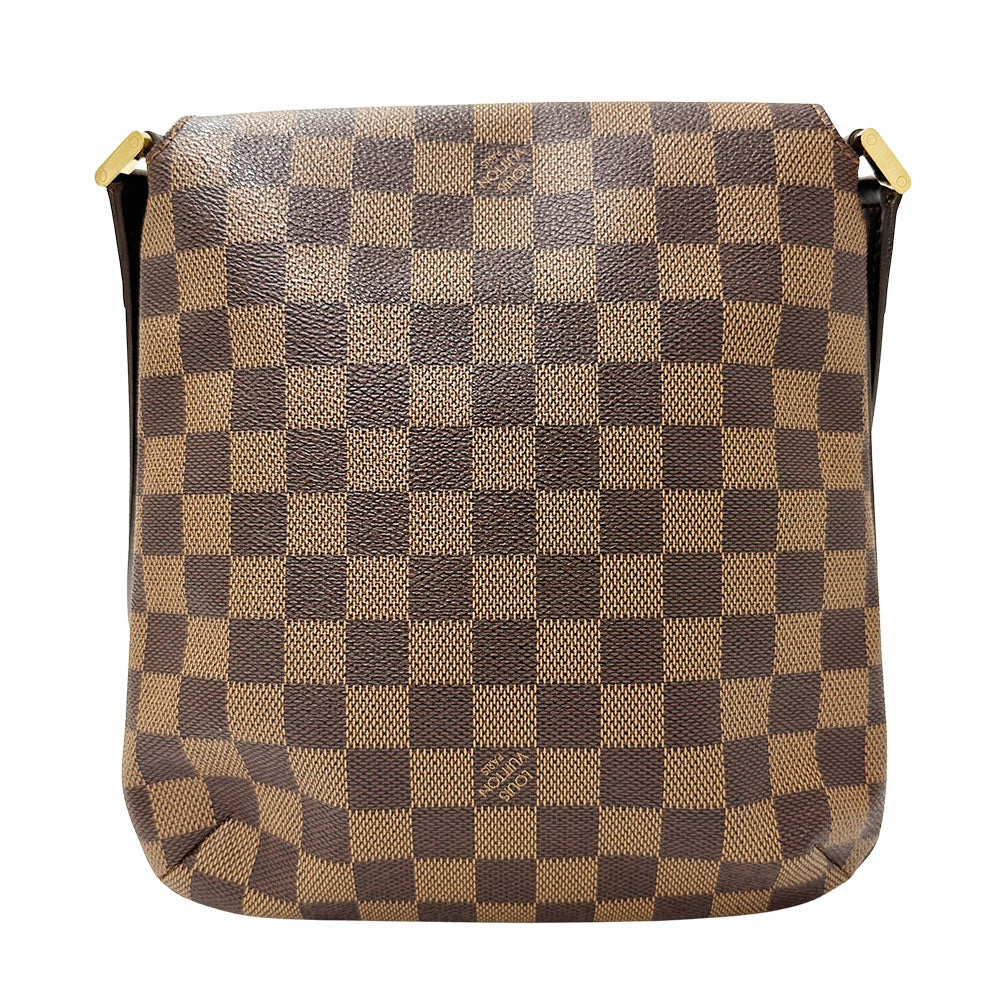LOUIS VUITTON ルイ・ヴィトン ミュゼット サルサ ロング ショルダーバッグ ダミエ ダミエエベヌ N51300 ダミエキャンバス レディース 【中古】