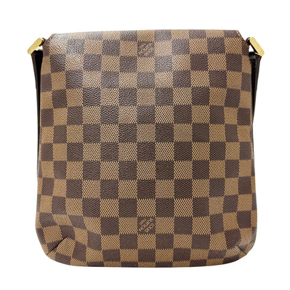 LOUIS VUITTON ルイ・ヴィトン ミュゼット サルサ ロング ショルダーバッグ ダミエ ダミエエベヌ N51300 ダミエキャンバス レディース 【中古】