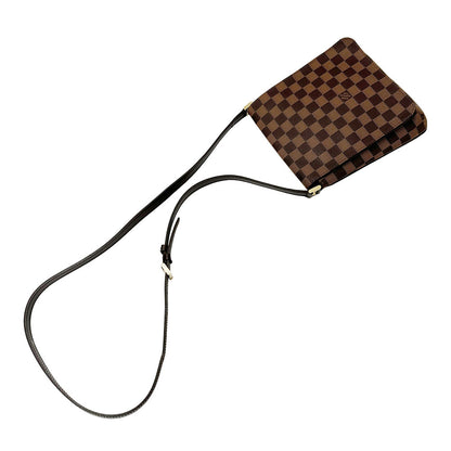 LOUIS VUITTON ルイ・ヴィトン ミュゼット サルサ ロング ショルダーバッグ ダミエ ダミエエベヌ N51300 ダミエキャンバス レディース 【中古】