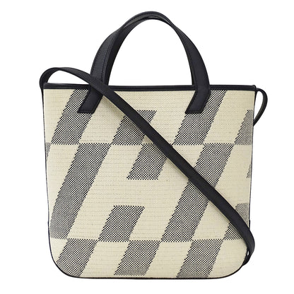 HERMES エルメス H・アン・ビエ PM ハンドバッグ ショルダーバッグ 2way ブラック トワルアッシュ レディース 【中古】