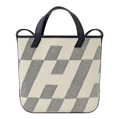 HERMES エルメス H・アン・ビエ PM ハンドバッグ ショルダーバッグ 2way ブラック トワルアッシュ レディース 【中古】