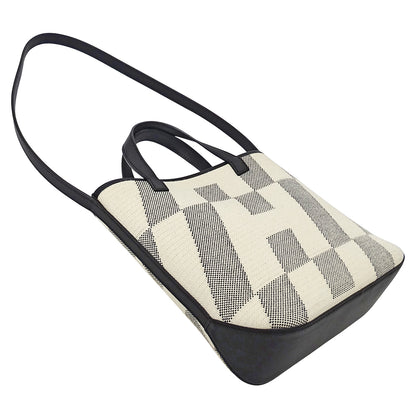 HERMES エルメス H・アン・ビエ PM ハンドバッグ ショルダーバッグ 2way ブラック トワルアッシュ レディース 【中古】