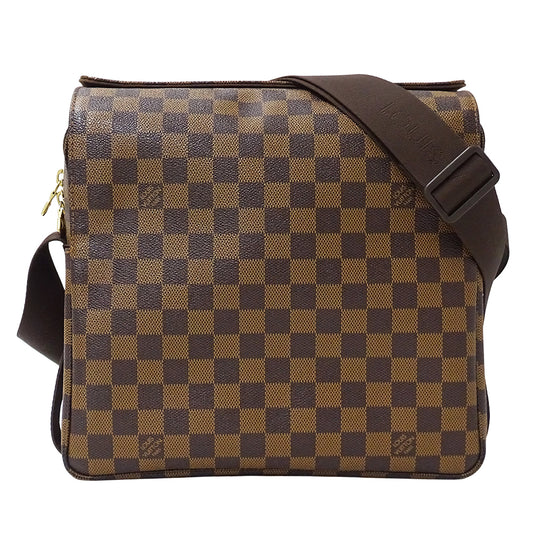 LOUIS VUITTON ルイ・ヴィトン ナヴィグリオ ショルダーバッグ ダミエ ダミエエベヌ N45255 ダミエキャンバス メンズ 【中古】