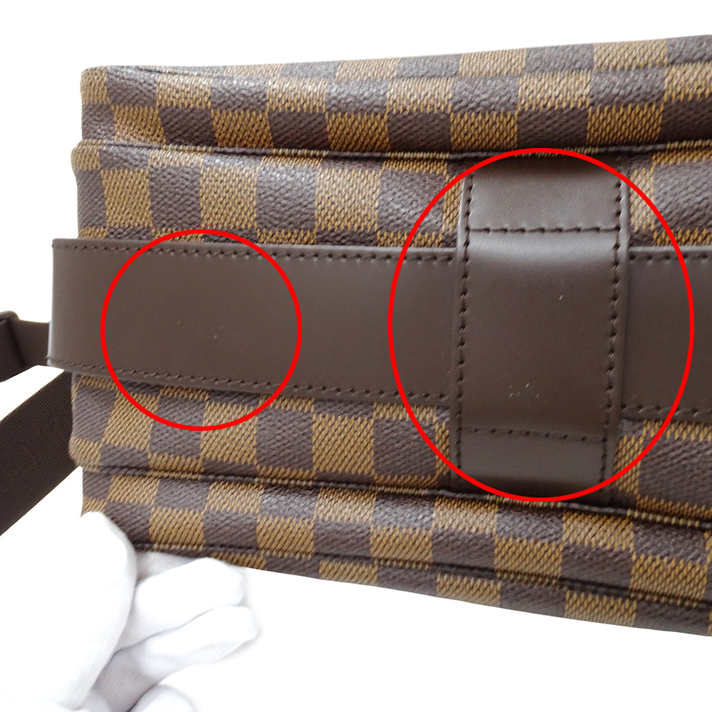 LOUIS VUITTON ルイ・ヴィトン ナヴィグリオ ショルダーバッグ ダミエ ダミエエベヌ N45255 ダミエキャンバス メンズ 【中古】