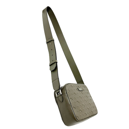 JIMMY CHOO ジミーチュウ ショルダーバッグ カーキグリーン レザー レディース 【中古】