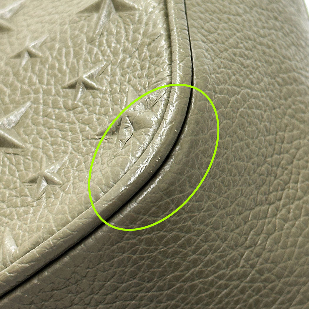 JIMMY CHOO ジミーチュウ ショルダーバッグ カーキグリーン レザー レディース 【中古】