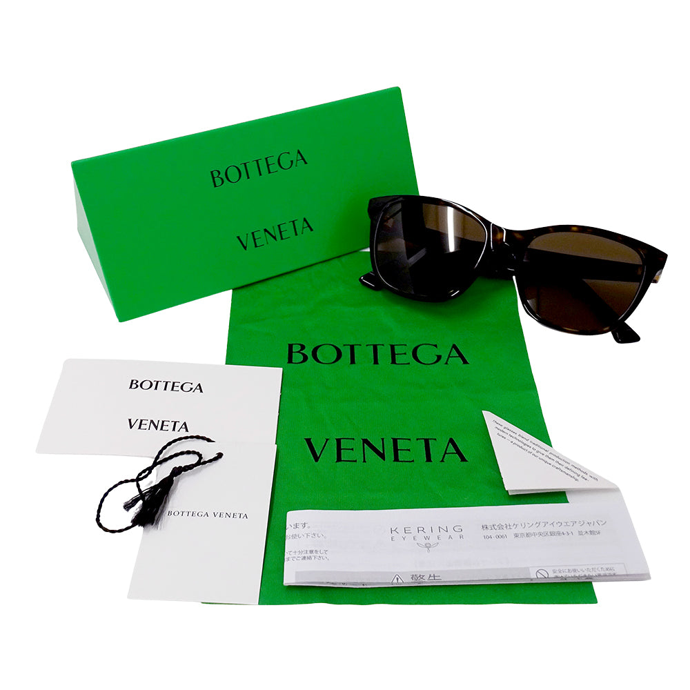 BOTTEGAVENETA ボッテガ・ヴェネタ アジアンフィットモデル サングラス ブラウン BV1151SA レディース 【中古】